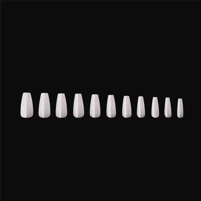 APRES - Gel-X® Neutrals Natural Whitney Coffin Medium Box of Tips (150pcs)