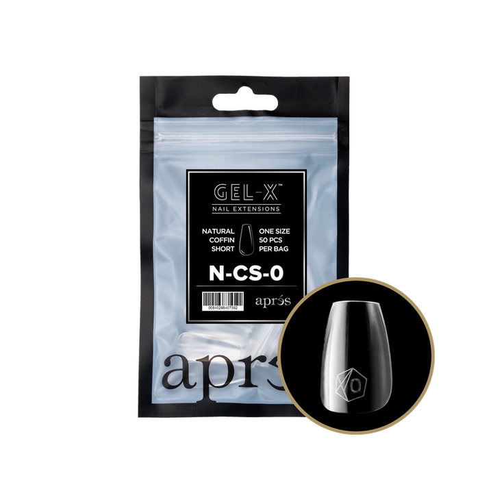 APRES - GEL-X® NATURAL COFFIN SHORT REFILL TIP BAG 2.0