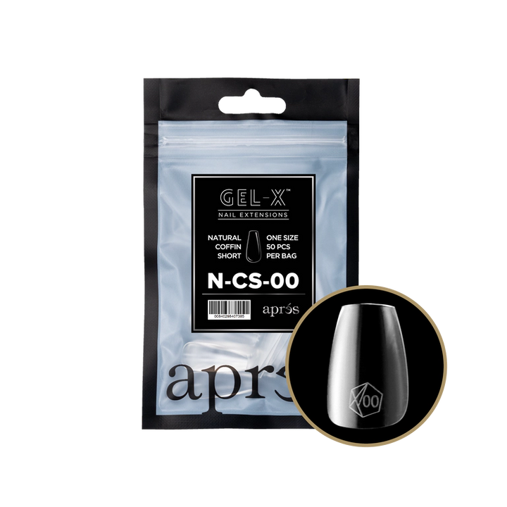 APRES - GEL-X® NATURAL COFFIN SHORT REFILL TIP BAG 2.0
