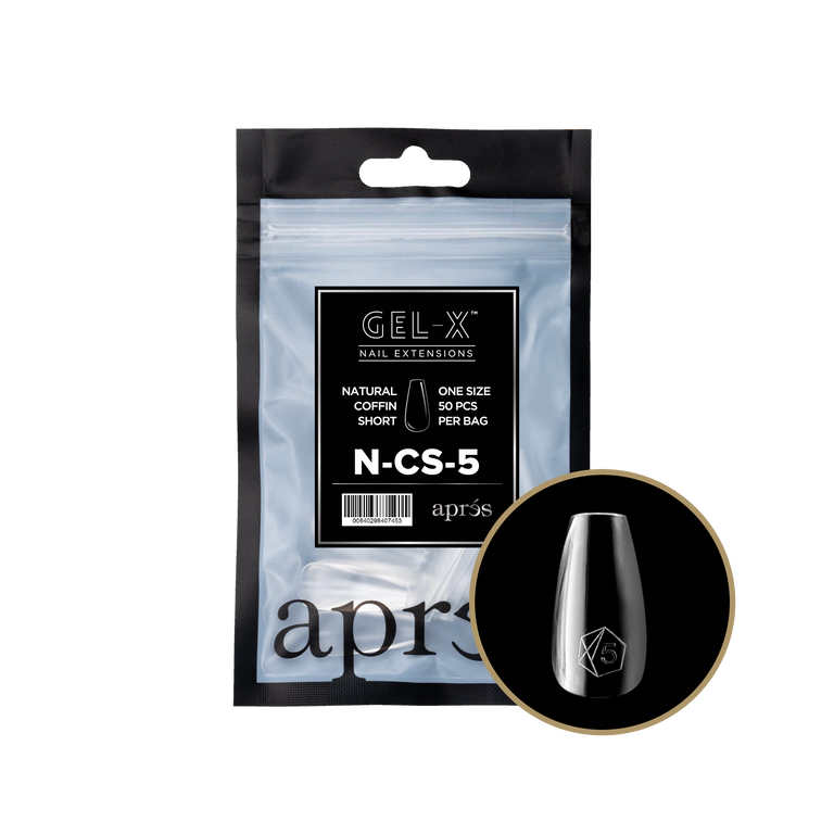 APRES - GEL-X® NATURAL COFFIN SHORT REFILL TIP BAG