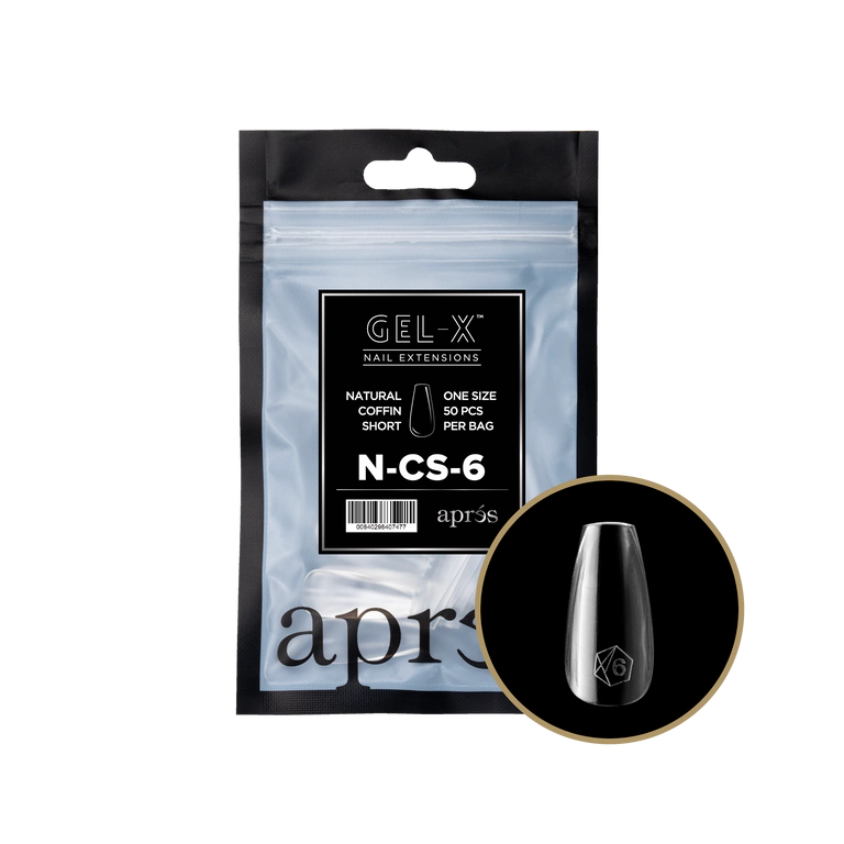 APRES - GEL-X® NATURAL COFFIN SHORT REFILL TIP BAG 2.0