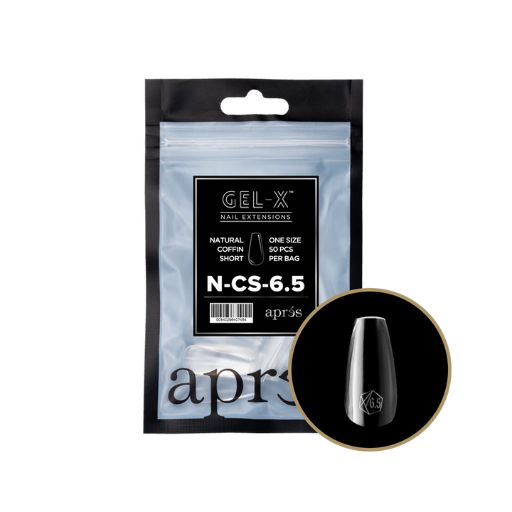 APRES - GEL-X® NATURAL COFFIN SHORT REFILL TIP BAG 2.0