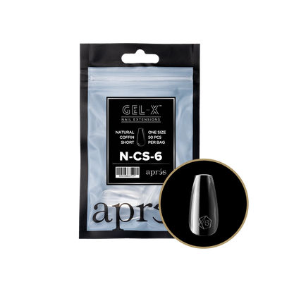 APRES - GEL-X® NATURAL COFFIN SHORT REFILL TIP BAG