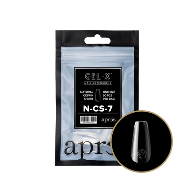 APRES - GEL-X® NATURAL COFFIN SHORT REFILL TIP BAG