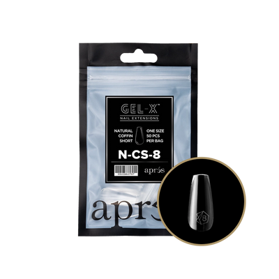 APRES - GEL-X® NATURAL COFFIN SHORT REFILL TIP BAG