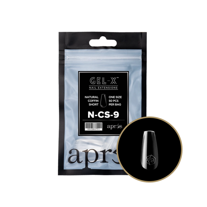 APRES - GEL-X® NATURAL COFFIN SHORT REFILL TIP BAG 2.0