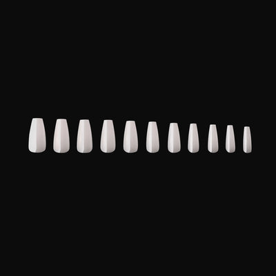 APRES - Gel-X® Neutrals Natural Whitney Coffin Short Box of Tips (150pcs)