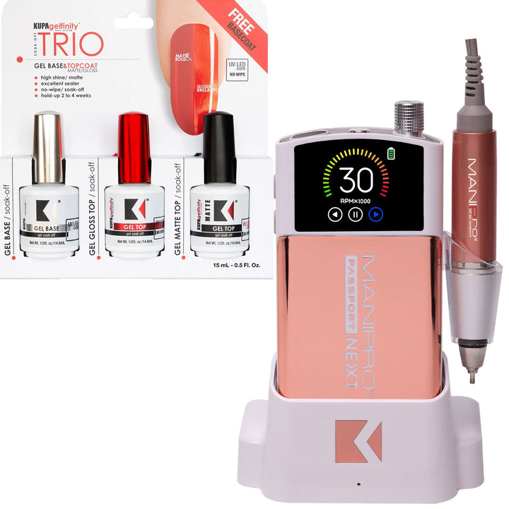 Kupa ManiPro Passport Next Complete Rosegold with KP-65 Handpiece