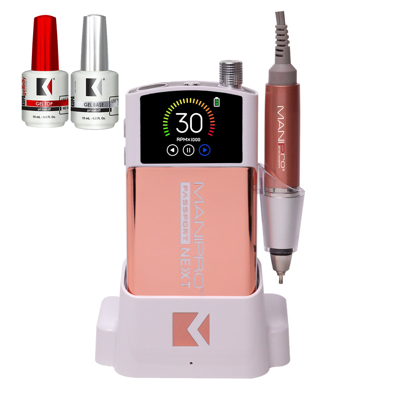 Kupa ManiPro Passport Next Complete Rosegold with KP-65 Handpiece