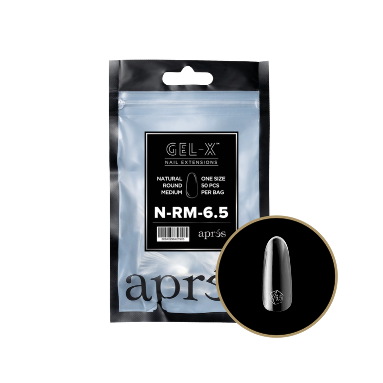 APRES - GEL-X® NATURAL ROUND MEDIUM REFILL TIP BAG 2.0