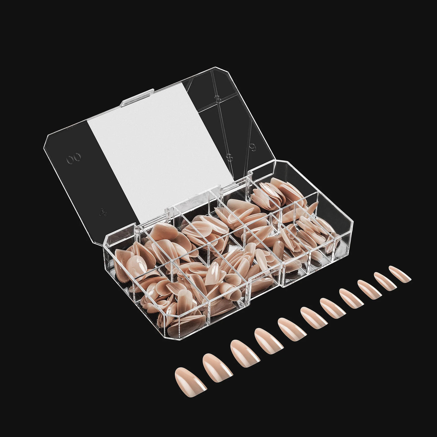 APRES - Neutrals Alex Natural Round Medium Box of Tips (150pcs)