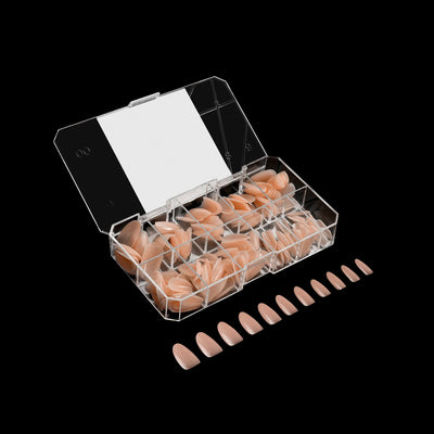 APRES - Gel-X® Neutrals Natural Emma Round Medium Box of Tips (150pcs)