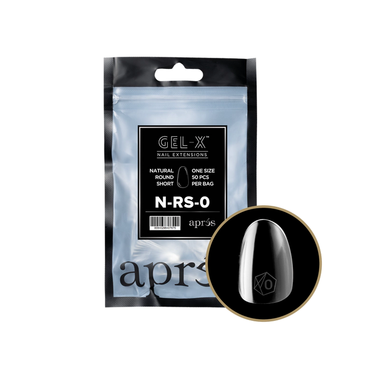 APRES - GEL-X® NATURAL ROUND SHORT REFILL TIP BAG 2.0