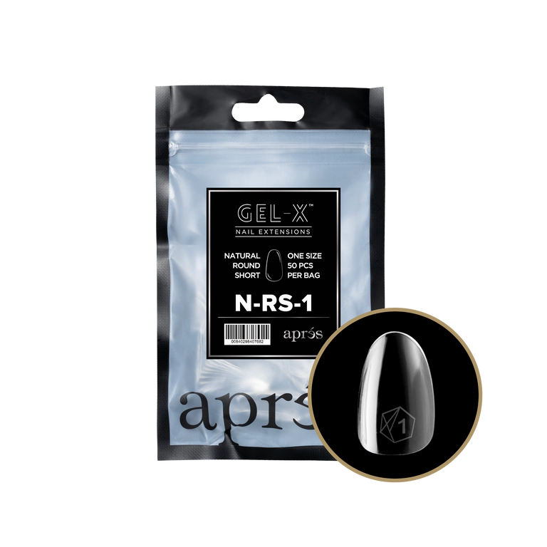 APRES - GEL-X® NATURAL ROUND SHORT REFILL TIP BAG 2.0