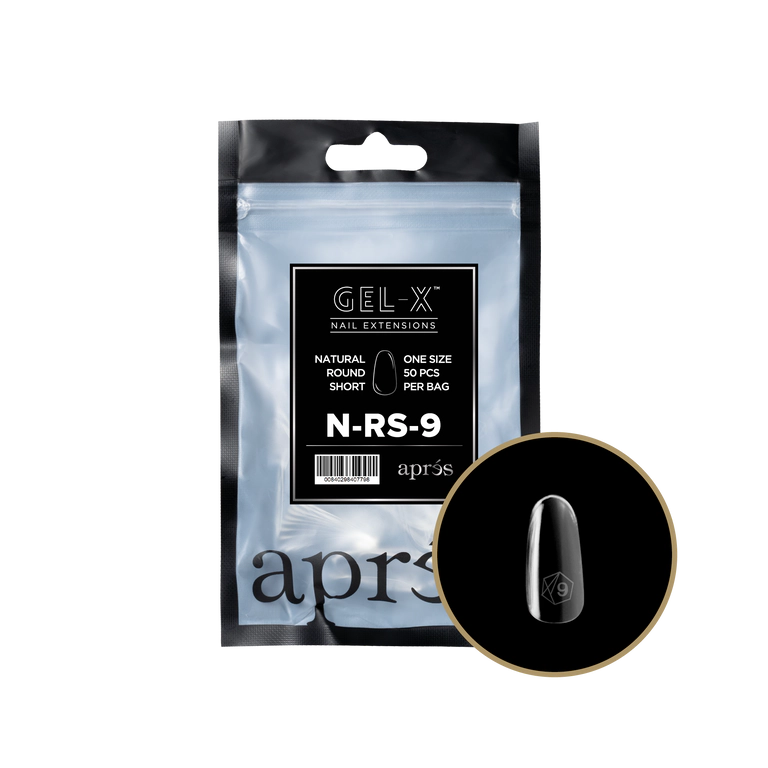 APRES - GEL-X® NATURAL ROUND SHORT REFILL TIP BAG 2.0
