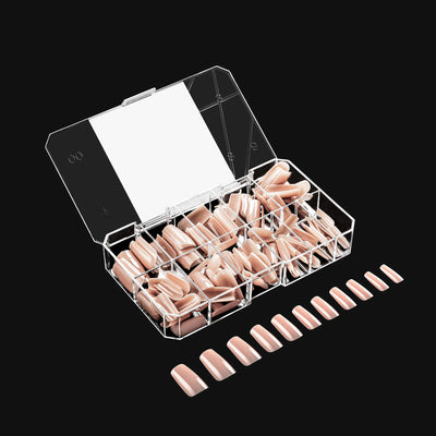 APRES - Neutrals Maisie Natural Square Medium Box of Tips (150pcs)