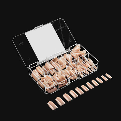 APRES - Neutrals Alex Natural Square Medium Box of Tips (150pcs)