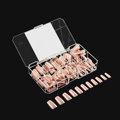 APRES - Neutrals Lila Natural Square Medium Box of Tips (150pcs)