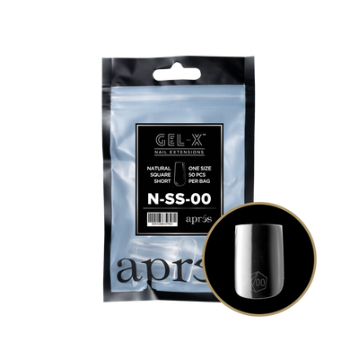 APRES - GEL-X® NATURAL SQUARE SHORT REFILL TIP BAG