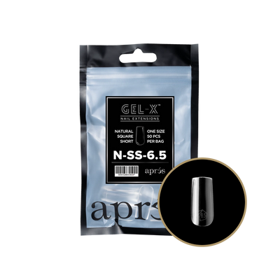 APRES - GEL-X® NATURAL SQUARE SHORT REFILL TIP BAG