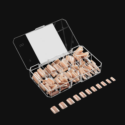 APRES - Neutrals Alex Natural Square Short Box of Tips (150pcs)