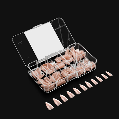 APRES - Neutrals Maisie Natural Stiletto Medium Box of Tips (150pcs)