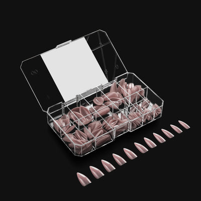 APRES - Neutrals Mia Natural Stiletto Medium Box of Tips (150pcs)