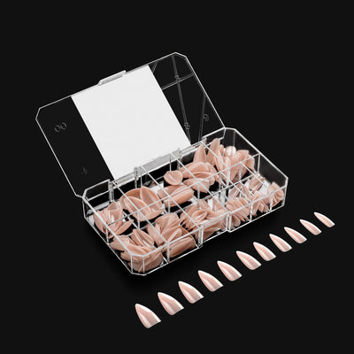 APRES - Neutrals Maisie Sculpted Stiletto Long Box of Tips (150pcs)