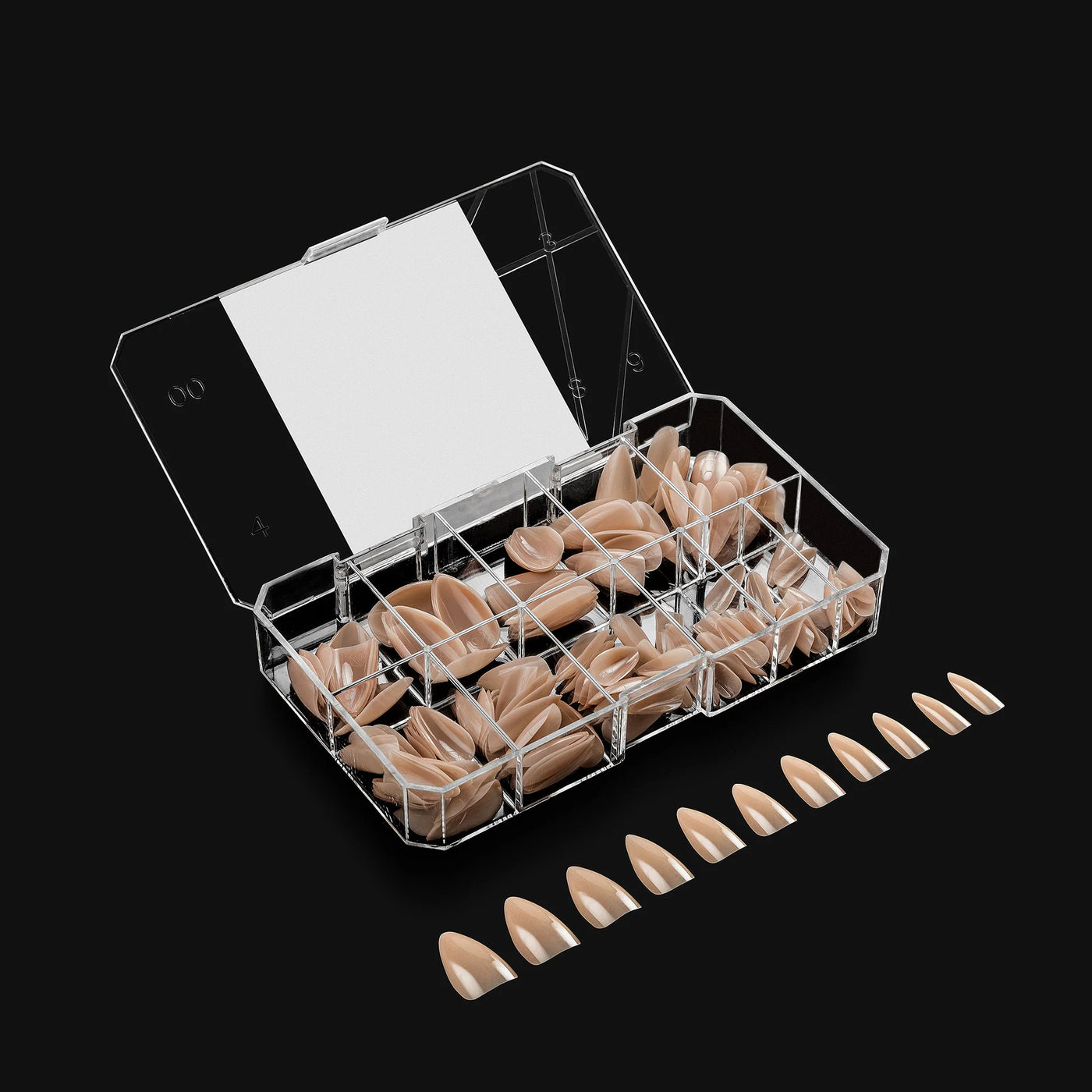 APRES - Neutrals Alex Natural Stiletto Short Box of Tips (150pcs)