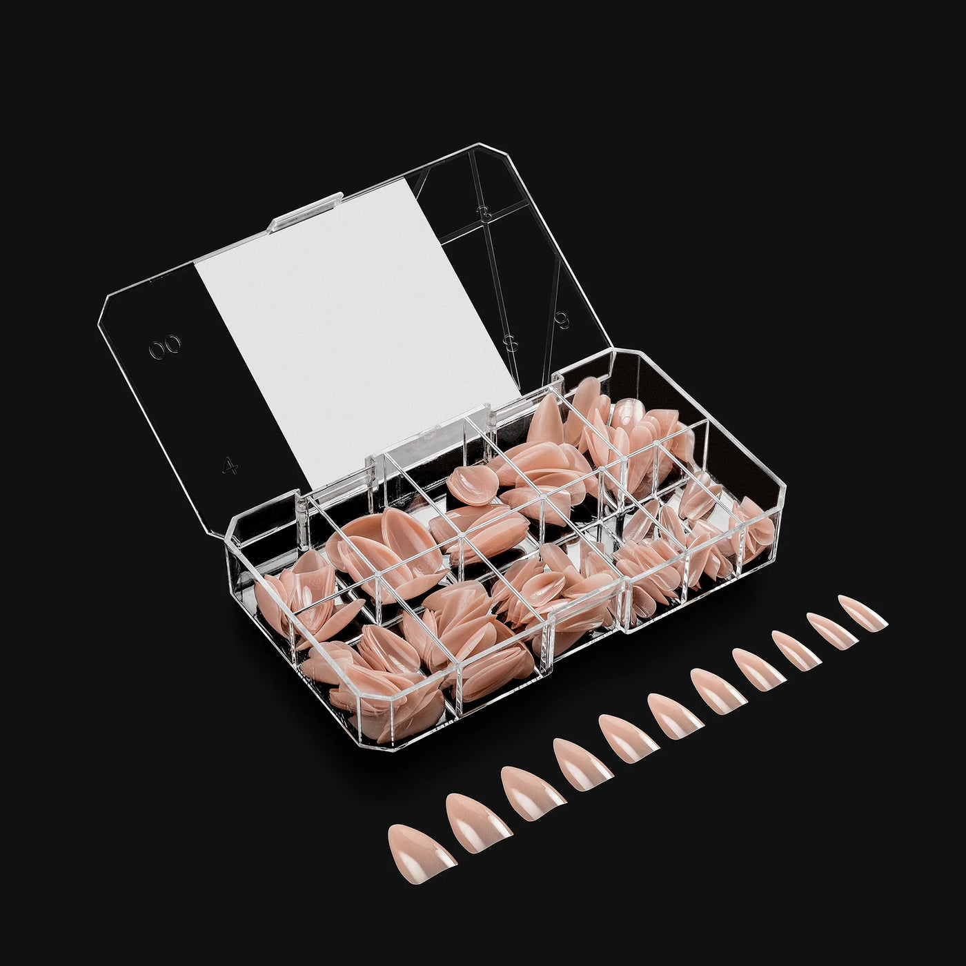 APRES - Neutrals Maisie Natural Stiletto Short Box of Tips (150pcs)