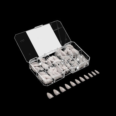 APRES - Gel-X® Neutrals Natural Whitney Stiletto Short Box of Tips (150pcs)