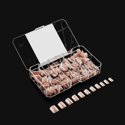 APRES - Neutrals Maisie Natural Square Extra Short Box of Tips (150pcs)