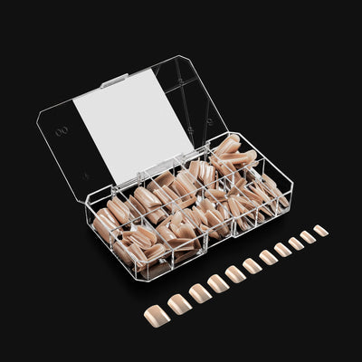 APRES - Neutrals Alex Natural Square Extra Short Box of Tips (150pcs)