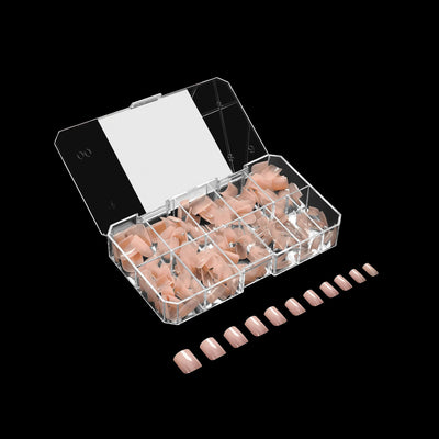 APRES - Gel-X® Neutrals Natural Chloe Square Extra Short Box of Tips (150pcs)