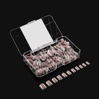 APRES - Neutrals Mia Natural Square Extra Short Box of Tips (150pcs)