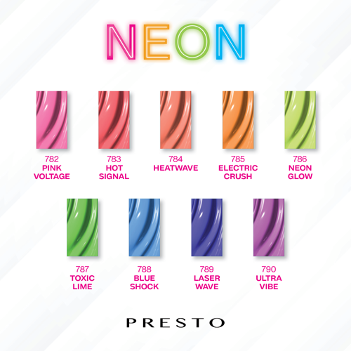 PRESTO Color Series NEON Set 9 Colors