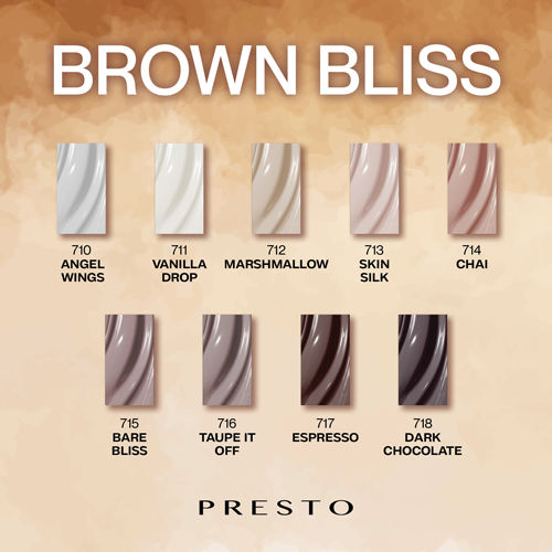 PRESTO Color Series BROWN BLISS Set 9 Colors