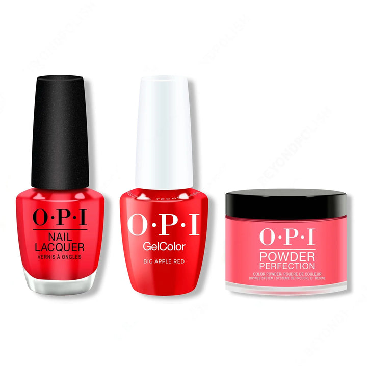OPI - Intelli-Gel, Lacquer &amp; Dip Combo - Big Apple Red