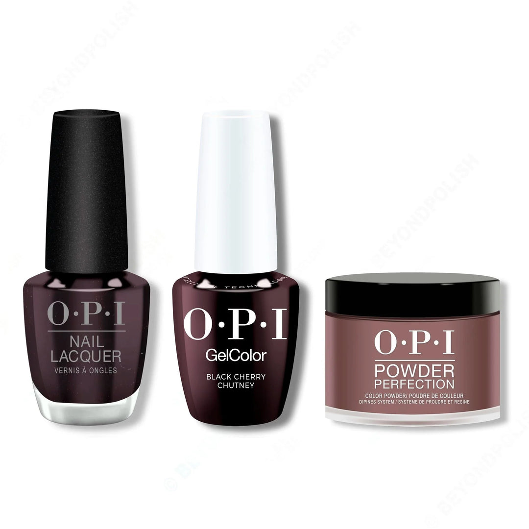 OPI - Intelli-Gel, Lacquer &amp; Dip Combo - Black Cherry Chutney