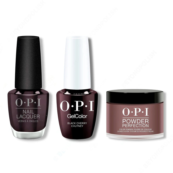 OPI - Intelli-Gel, Lacquer &amp; Dip Combo - Black Cherry Chutney
