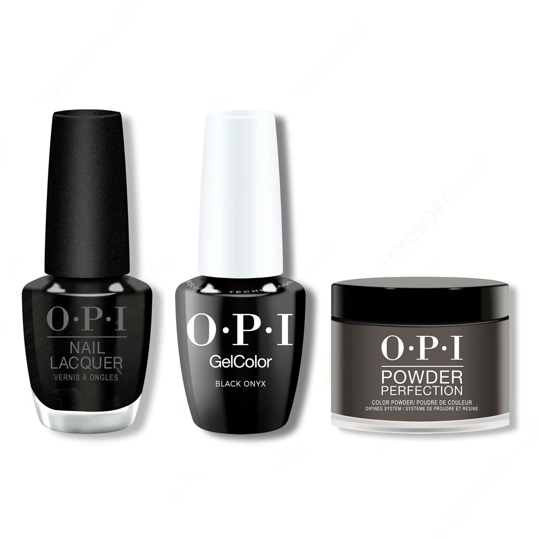 OPI - Intelli-Gel, Lacquer &amp; Dip Combo - Black Onyx