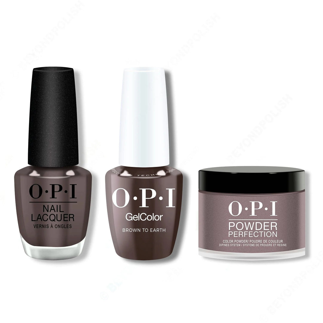 OPI - Intelli-Gel, Lacquer &amp; Dip Combo - Brown To Earth