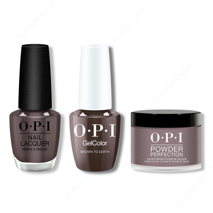 OPI - Intelli-Gel, Lacquer &amp; Dip Combo - Brown To Earth