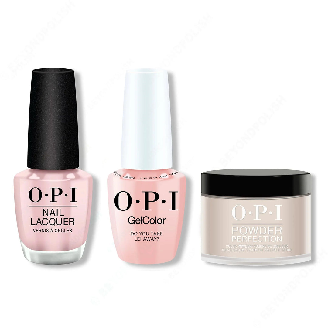 OPI - Intelli-Gel, Lacquer &amp; Dip Combo - Do You Take Lei Away?