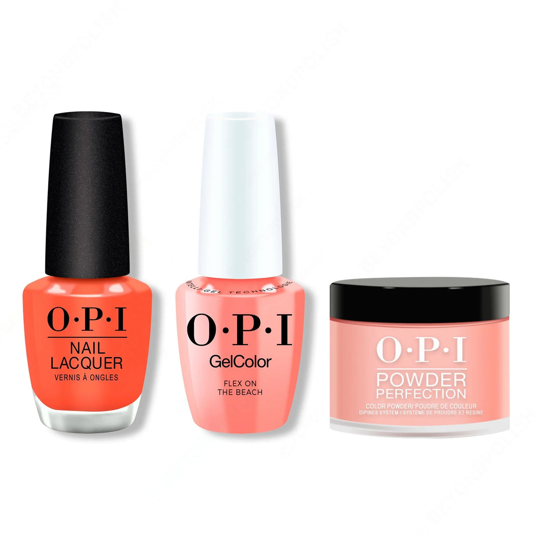 OPI - Intelli-Gel, Lacquer &amp; Dip Combo - Flex On The Beach