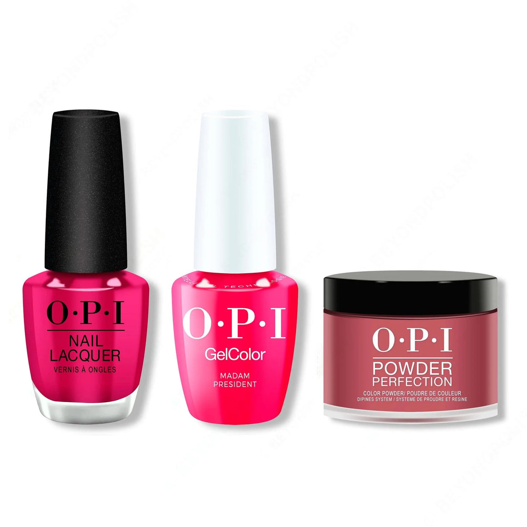 OPI - Intelli-Gel, Lacquer &amp; Dip Combo - Madam President
