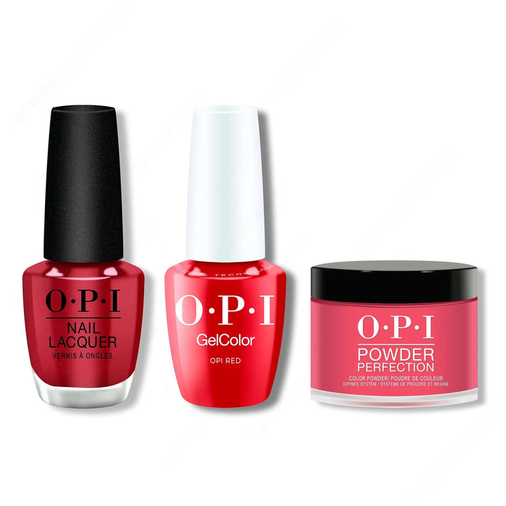 OPI - Intelli-Gel, Lacquer &amp; Dip Combo - OPI Red