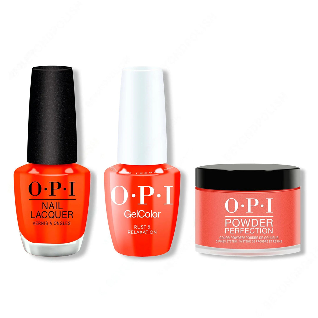 OPI - Intelli-Gel, Lacquer &amp; Dip Combo - Rust &amp; Relaxation
