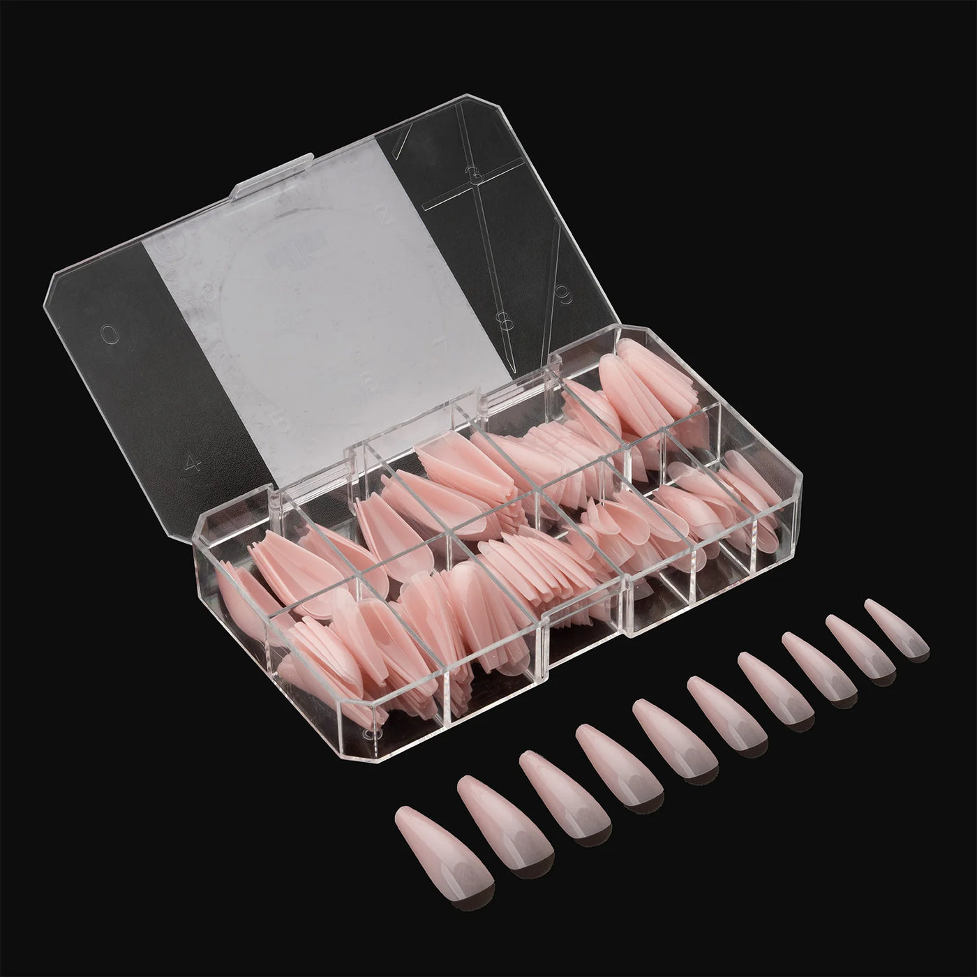 APRES - Chaun Legend Neutral Sculpted "Chaun" Tapered Coffin Extra Long Box of Tips (150pcs)