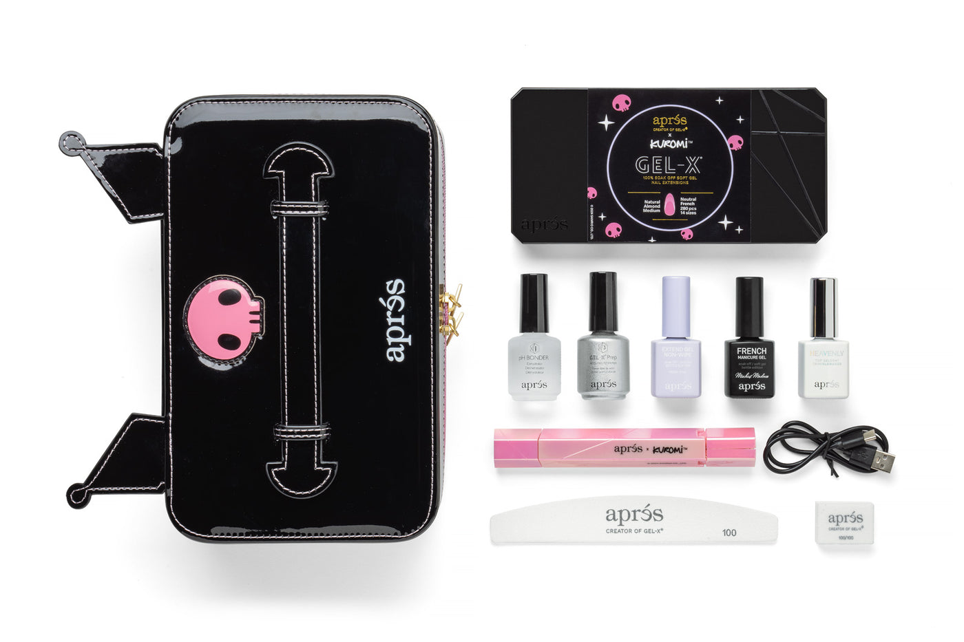 APRES - KUROMI X APRÉS GEL-X® KIT NAIL EXTENSION KIT